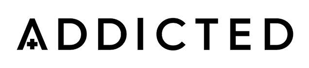 Text graphic of the word "ADDICTED"