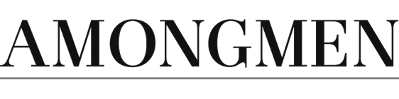 Text graphic featuring the word "AMONGMEN"