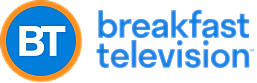 Breakfast Television logo with BT initials.